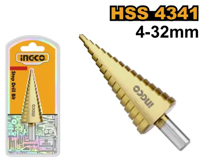 Vrták stupňovitý HSS 4341 4-32mm AKSDS43233, Ingco#27058