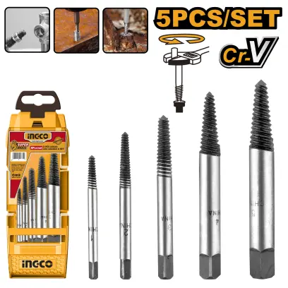 Vytahovák šroubů sada 5ks ASE008, Ingco#27066