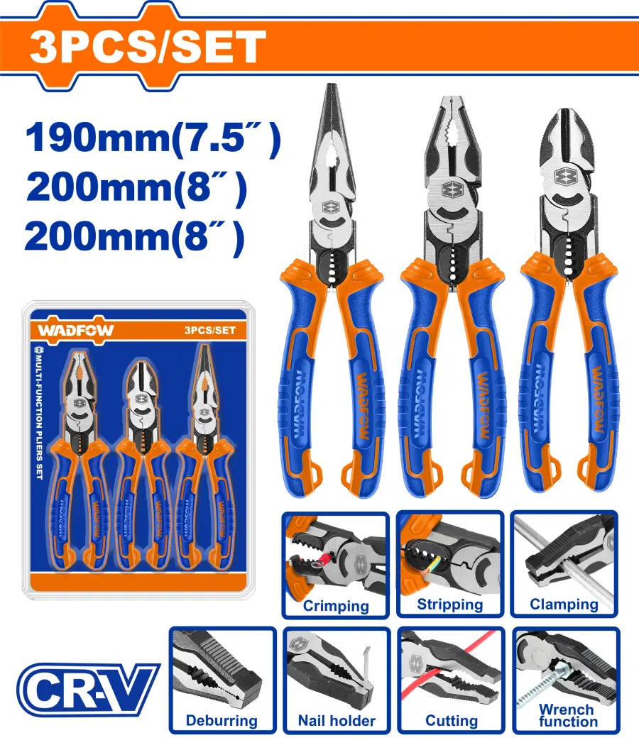 Kleště sada CrV 3ks WPS0413, Wadfow#27419