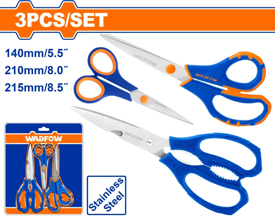 Nůžky sada 3ks WSX4603, Wadfow#27425