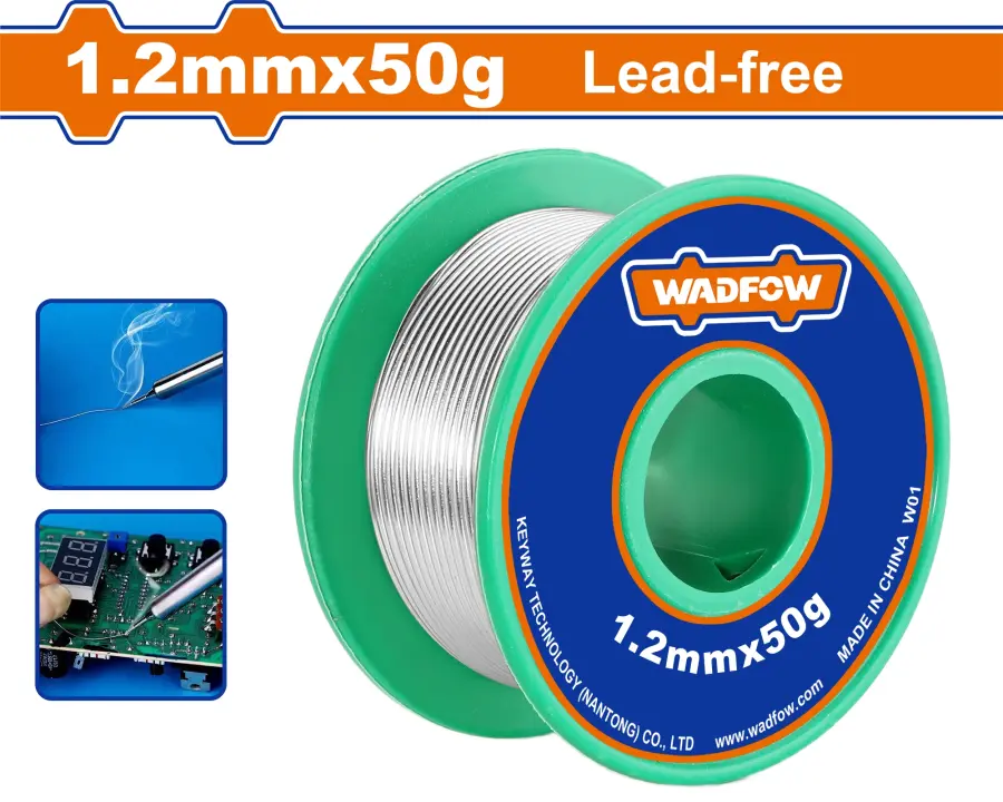 Drát pájecí bezolovnatý 1,2mmx50g WHXS1312, Wadfow#27487