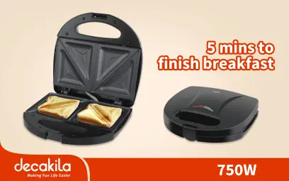 Sendvičovač 750W KEEC046B, Decakila#27500