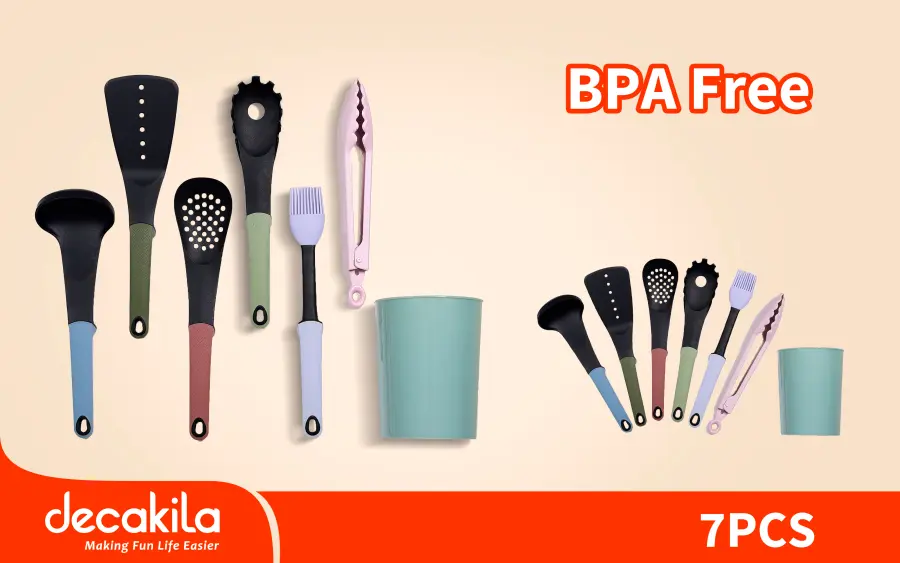 Sada kuchyňského náčiní barevná 7ks barevná KMTT046B, Decakila#27520