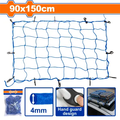 Síť upevňovací pružná s háky 90x150cm WXLW1E90, Wadfow#28165