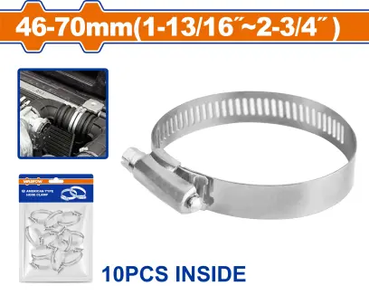 Spona hadicová americká 46-70mm WHU2909, Wadfow#28191