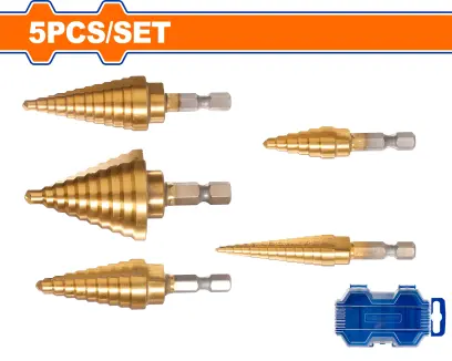 Vrták stupňovitý sada 5ks WJD3405, Wadfow#28210