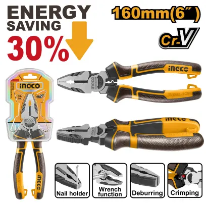 Kleště kombinované CrV 160mm HHCP28160, Ingco#28316