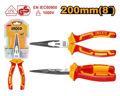 Kleště s dlouhými čelistmi izolované 200mm HILNP28208, Ingco#28327