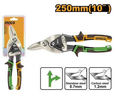 Nůžky na plech zahnuté pravé 250mm 10