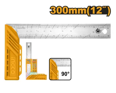 Úhelník tesařský 300mm HAS123002, Ingco#28408