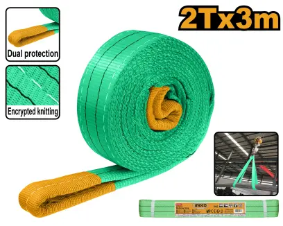 Zvedací pás s oky 2Tx3m HWSP0203, Ingco#28424