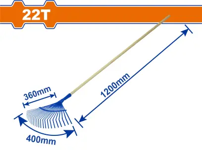Hrábě vějířové s dřevěnou rukojetí WXW6A22, Wadfow#28684