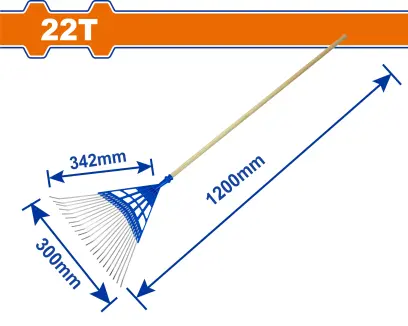 Hrábě vějířové s dřevěnou rukojetí WXW7A22, Wadfow#28685