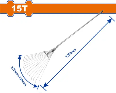 Hrábě vějířové stavitelné s teleskopickou rukojetí WXW9A15, Wadfow#28687