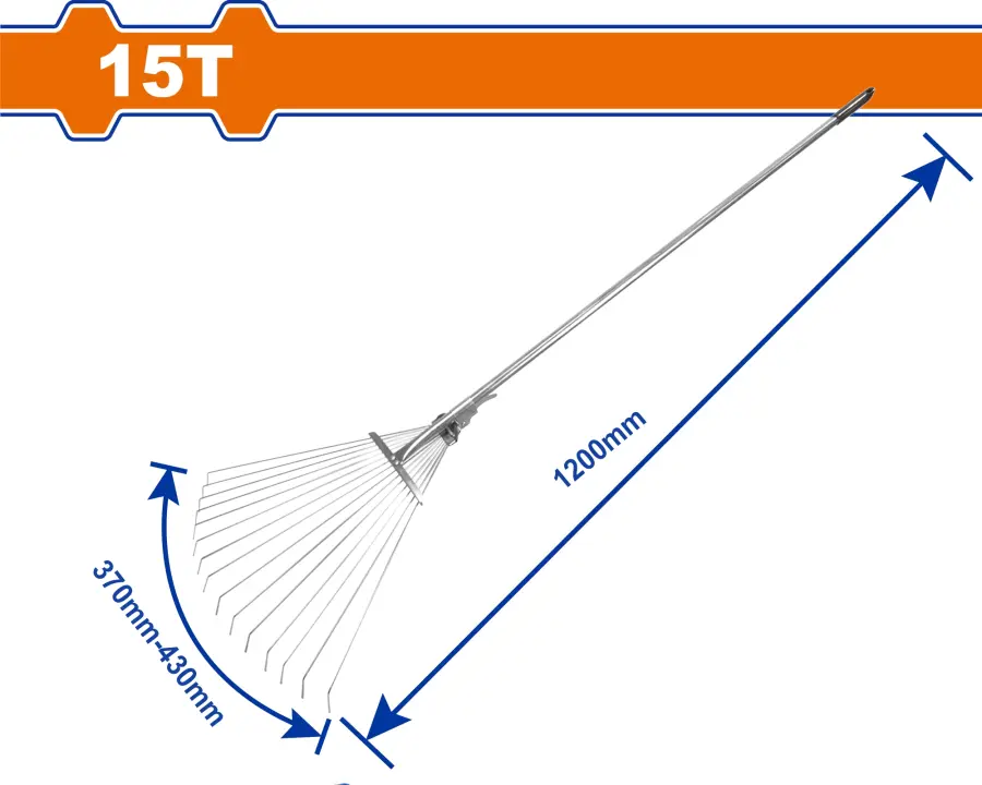 Hrábě vějířové stavitelné s teleskopickou rukojetí WXW9A15, Wadfow#28687