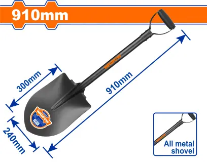 Rýč špičatý celokovový 910mm WSE3364, Wadfow#28699