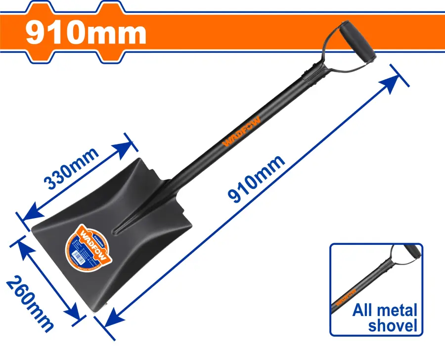Lopata rovná celokovová 910mm WSE3344, Wadfow#28700