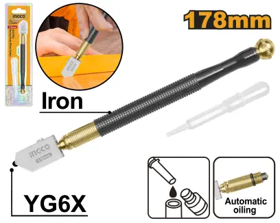 Řezák skla olejový 178mm HGCT03, Ingco#28774