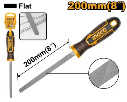 Pilník na kov plochý 200mm HSFF088, Ingco#28775