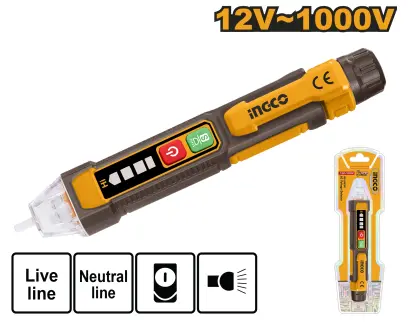 Zkoušečka napětí 12-1000V VD100091, Ingco#28787