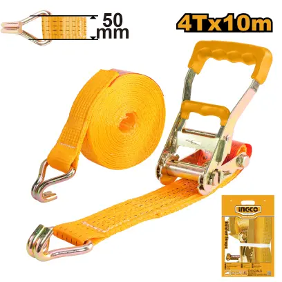 Popruh upínací s ráčnou 4Tx10m HRSP4101, Ingco#28793