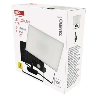 Reflektor LED Tambo 50W 5000LM PIR#29514