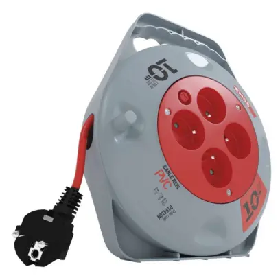 Kabel prodlužovací na bubnu 4xzásuvka 10m#29598