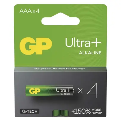 Baterie alkalická Ultra Plus AAA 4ks, GP#29605