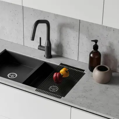 Odkapávač ROLL UP 43x33cm černý#30145