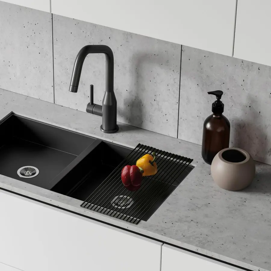 Odkapávač ROLL UP 43x33cm černý#30145