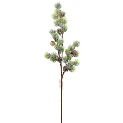 Ozdoba zapichovací větev chvojí 66cm#30410