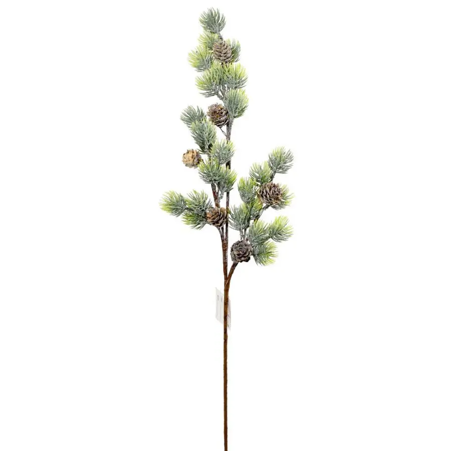 Ozdoba zapichovací větev chvojí 66cm#30410