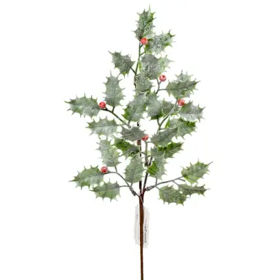 Ozdoba zapichovací větev zasněžená 41cm#30411