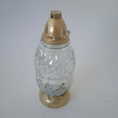 Svícen hrobový 28cm doba hoření 40h mix#30443