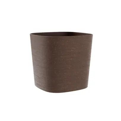 Květináč UH 240x240mm CAPRI ECO wood hnědý výška 210mm#30622