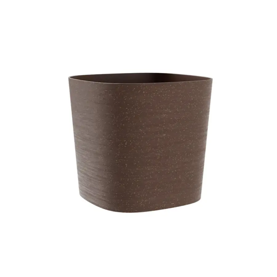 Květináč UH 240x240mm CAPRI ECO wood hnědý výška 210mm#30622
