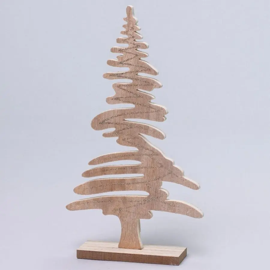 Dekorace strom na podstavci 26x15x4cm natural#30764