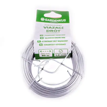 Drát vázací ZN 1,4mmx50m, GARDENKUS#30780