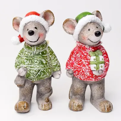 Dekorace keramická Myš 15cm#30782
