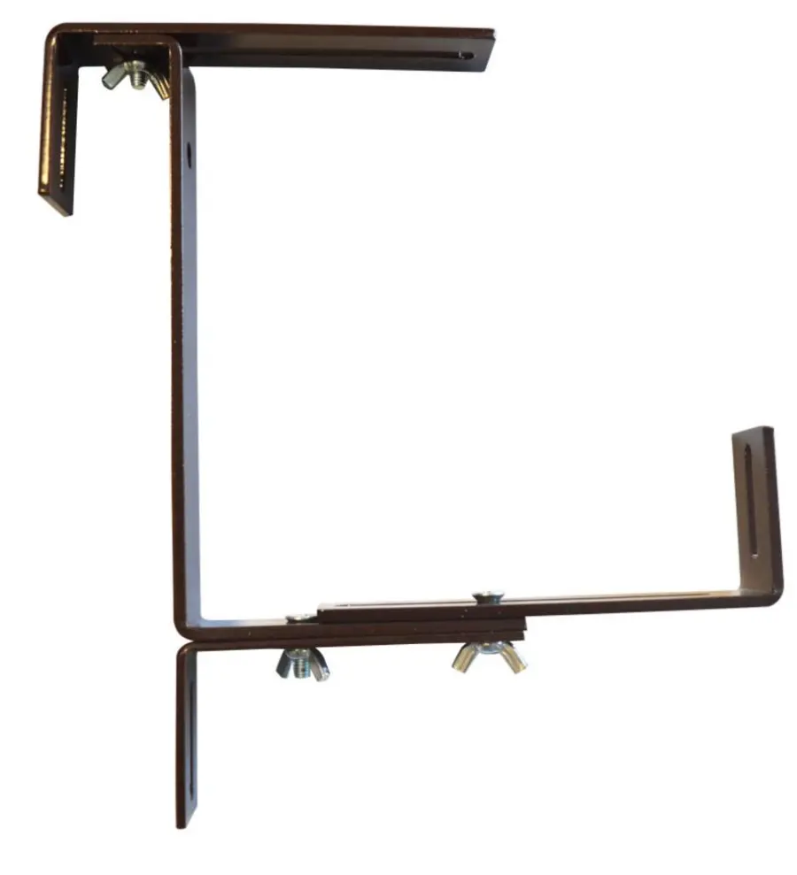 Držák na truhlík kov nastavitelný hnědý 2ks#30806