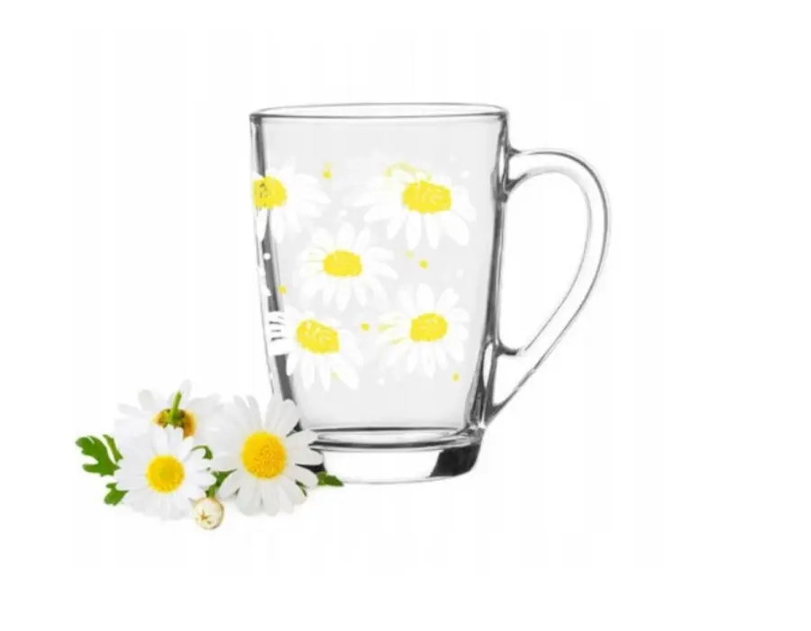 Hrnek sklo kopretina 300ml#30882