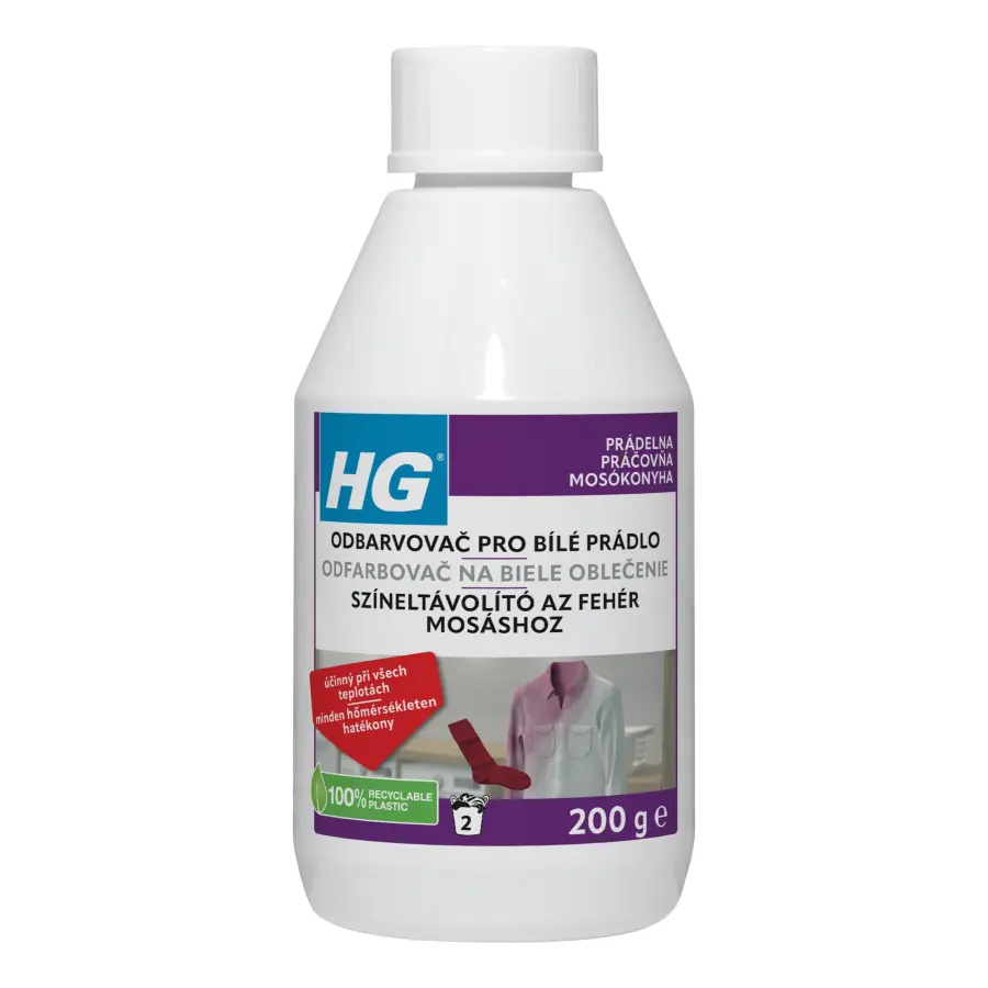 Odbarvovač pro omylem zabarvené bílé prádlo 200g, HG#31233