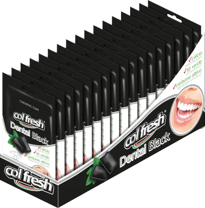 Žvýkačky Dental Black dražé sáček 28g, Colfresh