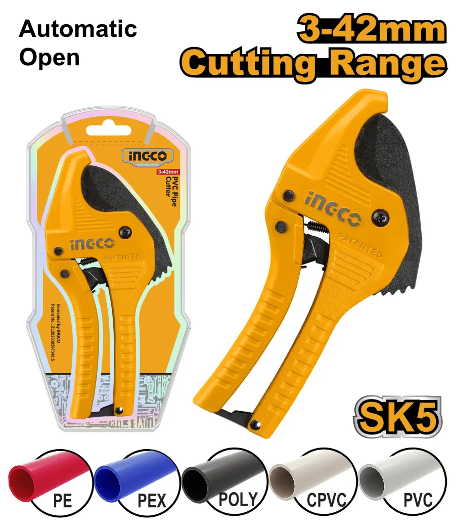 Řezačka PVC trubek 3-42mm, HPCS05428 Ingco#783