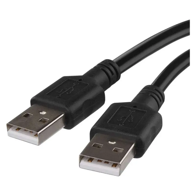 Kabel USB 2.0 A vidlice - A vidlice černý 2m, Emos#8068