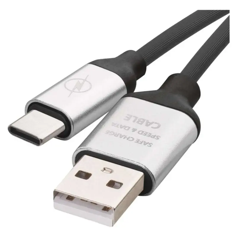 Kabel USB černý 2.0 A/M-C/m 1M#8468