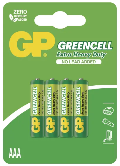 Baterie Greencell AAA R03 4ks, GP