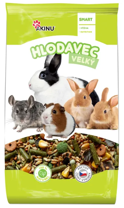 Krmivo kompletní velký hlodavec 1kg, Akinu