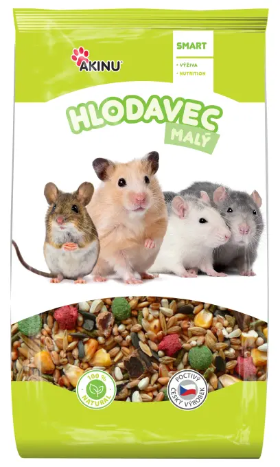 Krmivo kompletní malý hlodavec 1kg, Akinu