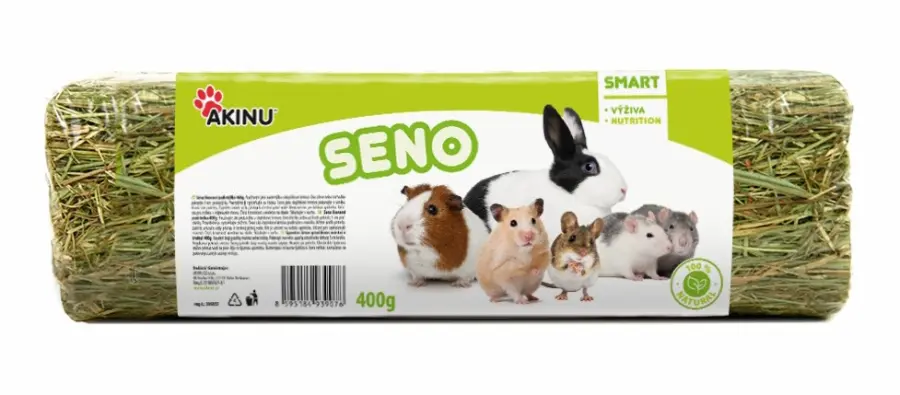 Krmivo pro hlodavce Seno 400g, Akinu